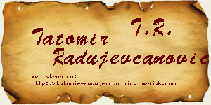 Tatomir Radujevčanović vizit kartica